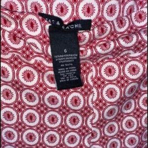 Red and white capris